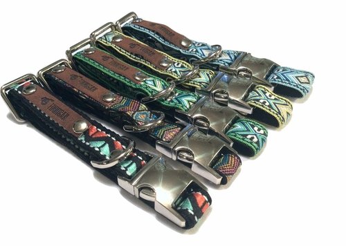 Designer Dog Collar Handmade Dog Collar Adjustable Dog Collar Personalized Dog Collar Cotton Dog Collar Stylish Pet Accessories Retro Dog Collar Custom Pet Collar Finnigan Dog Collars Small Dog Collar Dog Fashion Pet Gift Ideas Durable Dog Collar Everyday Dog Collar