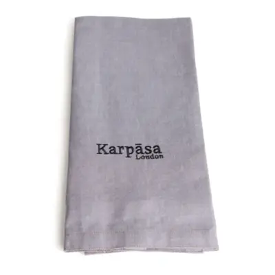 Organic Cotton Kitchen Towels – Grey Chambray (Pack of 2, GOTS Certified)