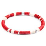 Red Vinyl Disc Bracelet
