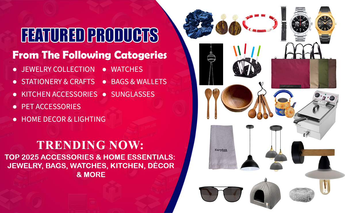 Top 2025 Accessories & Home Essentials: Jewelry, Bags, Watches, Kitchen, Décor & More 1 Collage of 2025 fashion and home essentials including minimalist gold jewelry, trendy bags, smartwatches, stylish sunglasses, modern kitchen storage, artistic stationery, and cozy home décor items from zisupplier.co.uk.